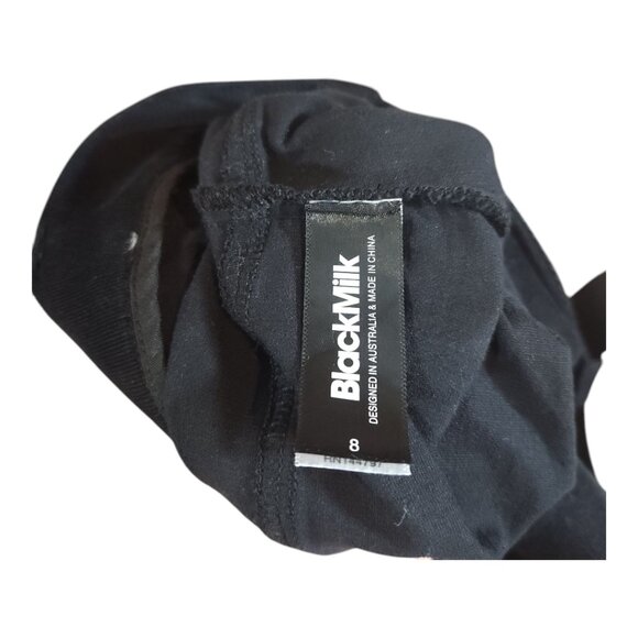 BlackMilk Belted High Rise Corduroy Cargo Shorts in Black Utility Y2K Women's 8 - Picture 9 of 9